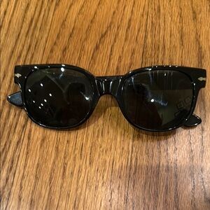 Persol Black Sunglasses with Dark Lenses